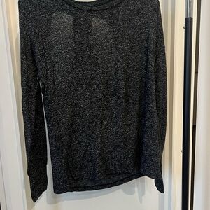 Elegant Charcoal Long Sleeve Top